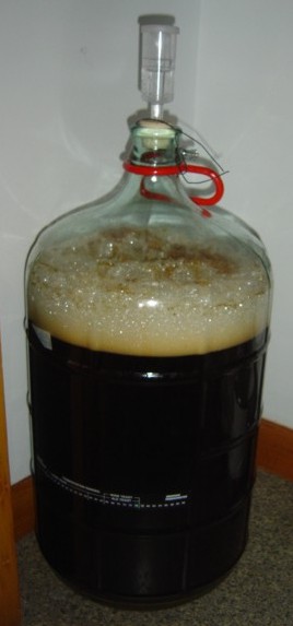 fermenting brown ale