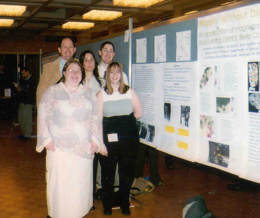 Katie Hoefert, Lea Burris, John Yenchik, and Laurel Black
        at GSA 2003 in Nova Scotia
