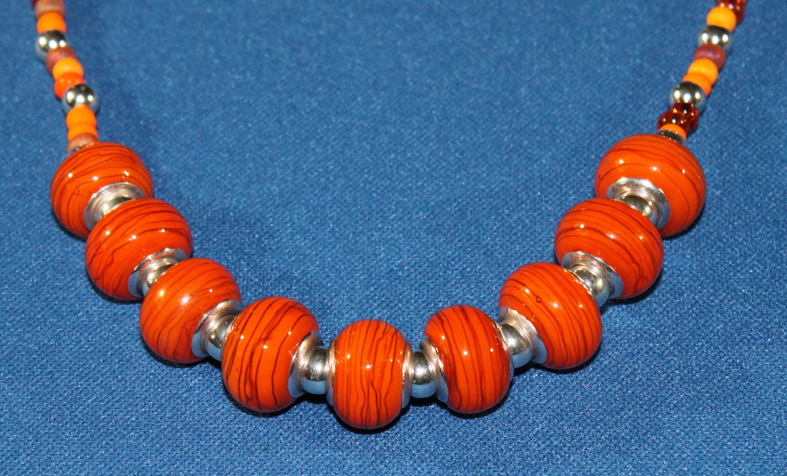 Orange Pandora Beads