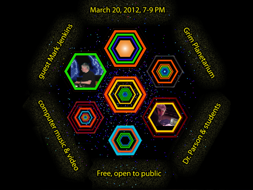 Mark Jenkins,
            students, Grim Planetarium, March 20, 2012
