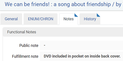 Item Note